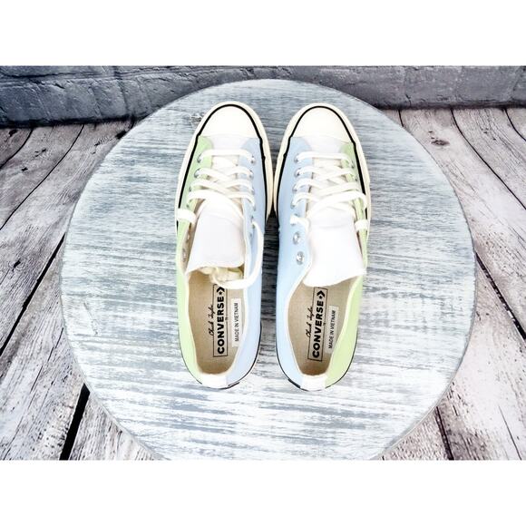 Converse Chuck Taylor 70  OX Citron This Chambray Blue/Spring Green Men 8.5 NIB - Picture 8 of 11